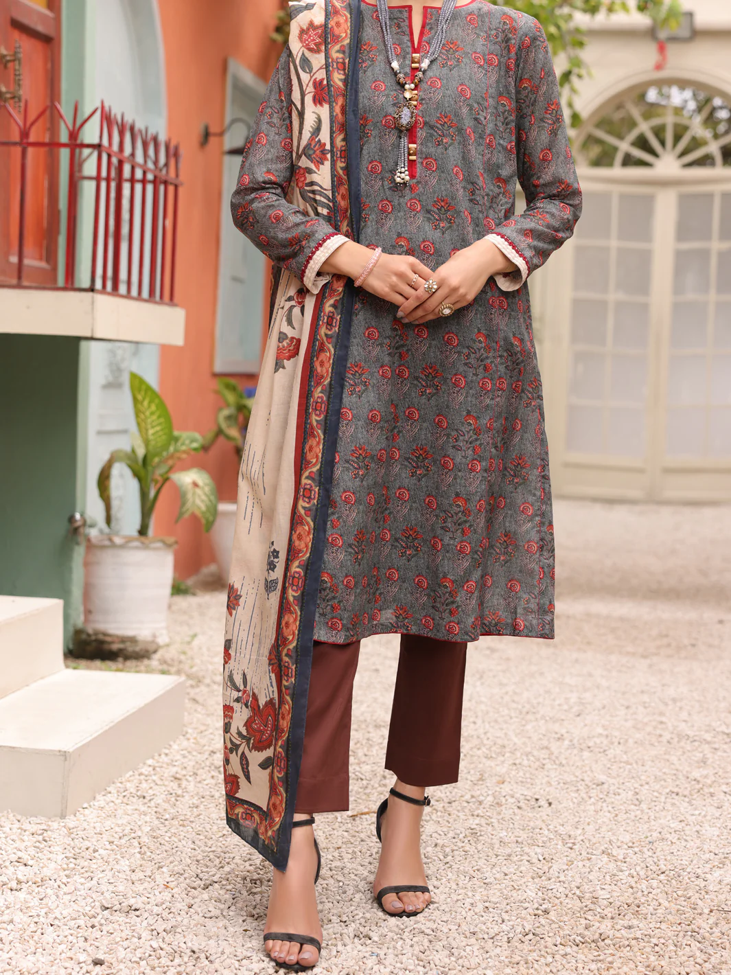 Sage Green Lawn 3 Piece Unstitched - ALP-3PS-1675