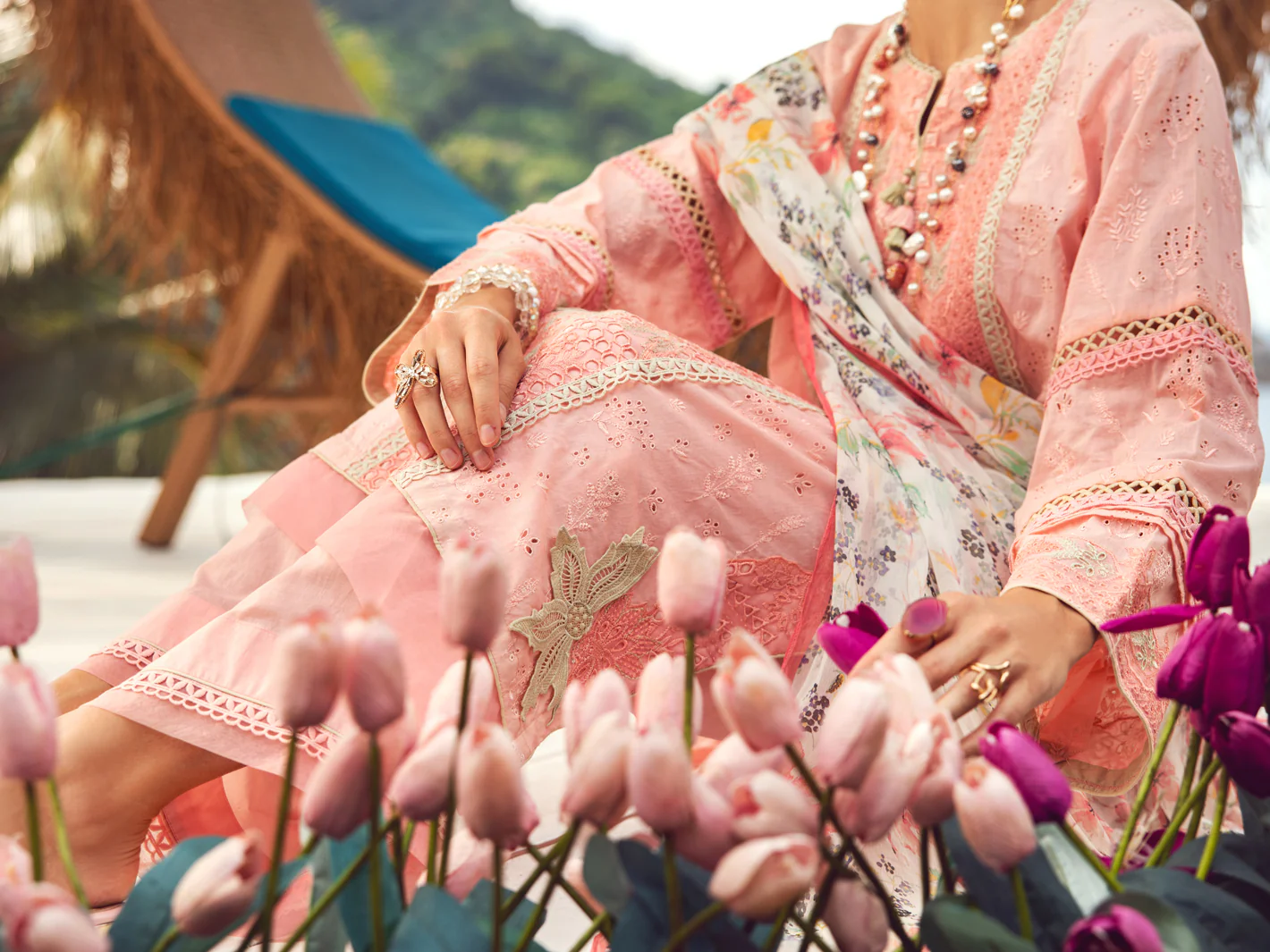 Pink Dyed Lawn 3Pc Stitched - ALP-3PS-1726 - Image 5
