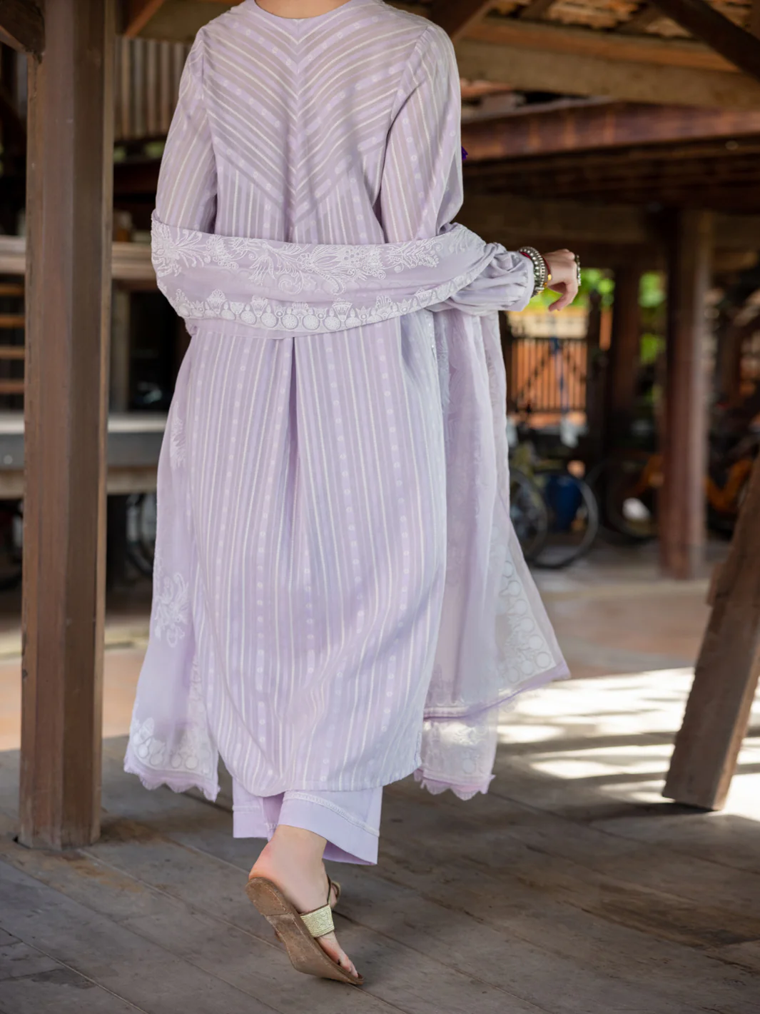 Lilac Yarn-Dyed 3 Piece Stitched - ALP-3PS-1781 - Image 2