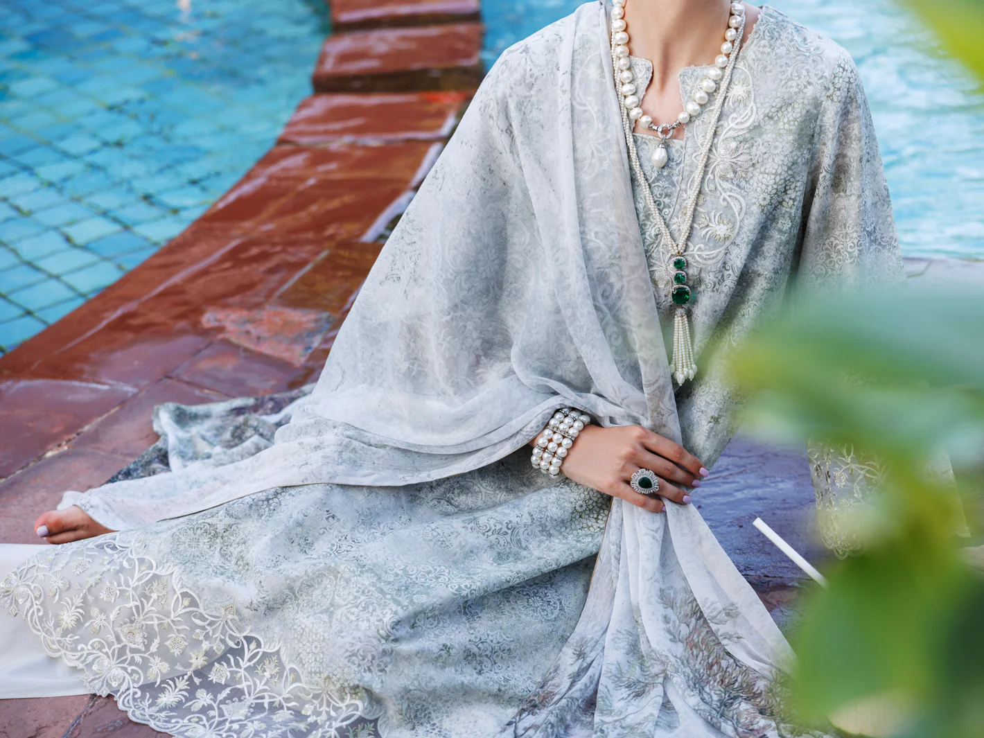 Beige Lawn 3 Piece Unstitched - ALP-3PS-1990 - Image 4