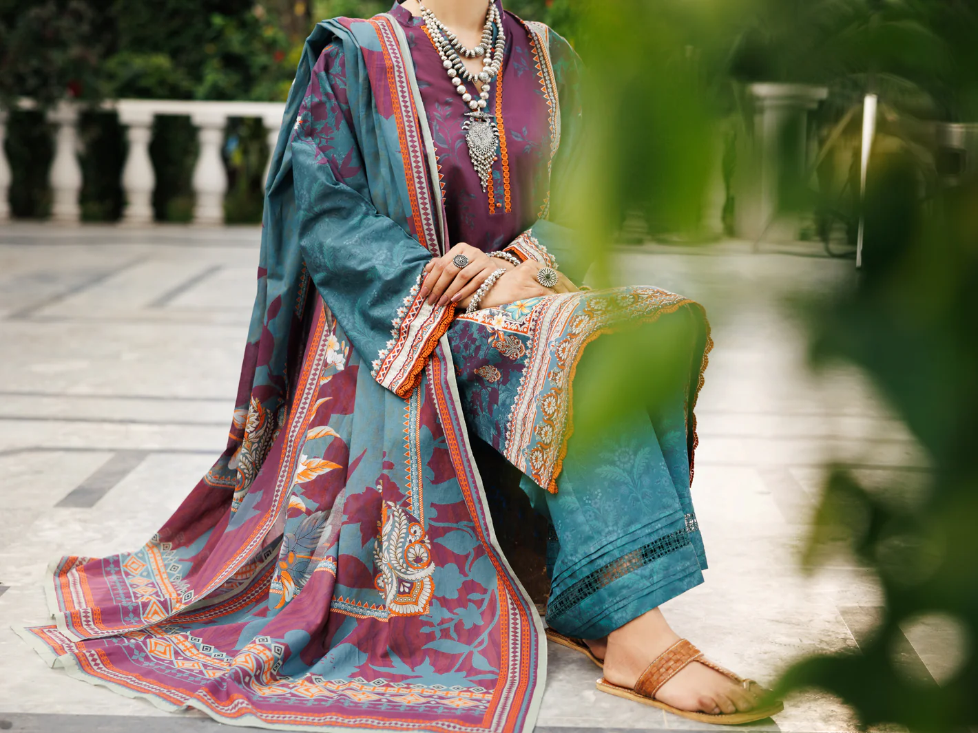 Green Lawn 3 Piece Stitched - ALP-3PS-2119 - Image 4