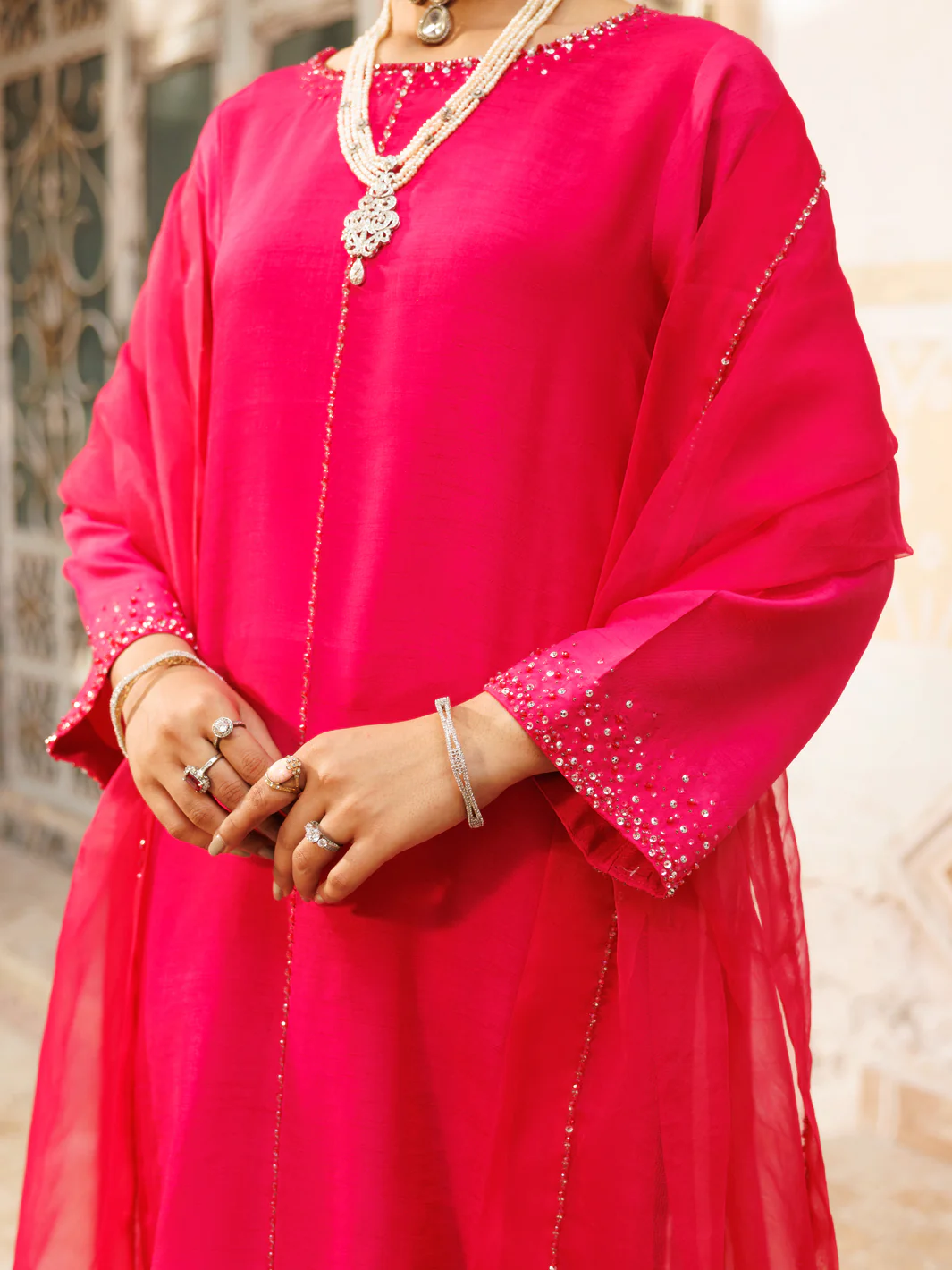 Fuchsia 3 Piece Stitched - ALP-3PS-2189 - Image 3