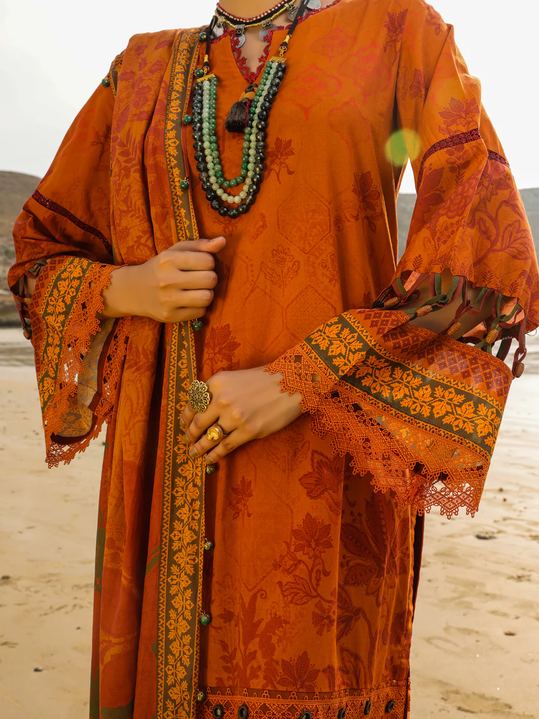 Mustard Lawn 3 Piece Unstitched - ALP-3PS-2202 - Image 5