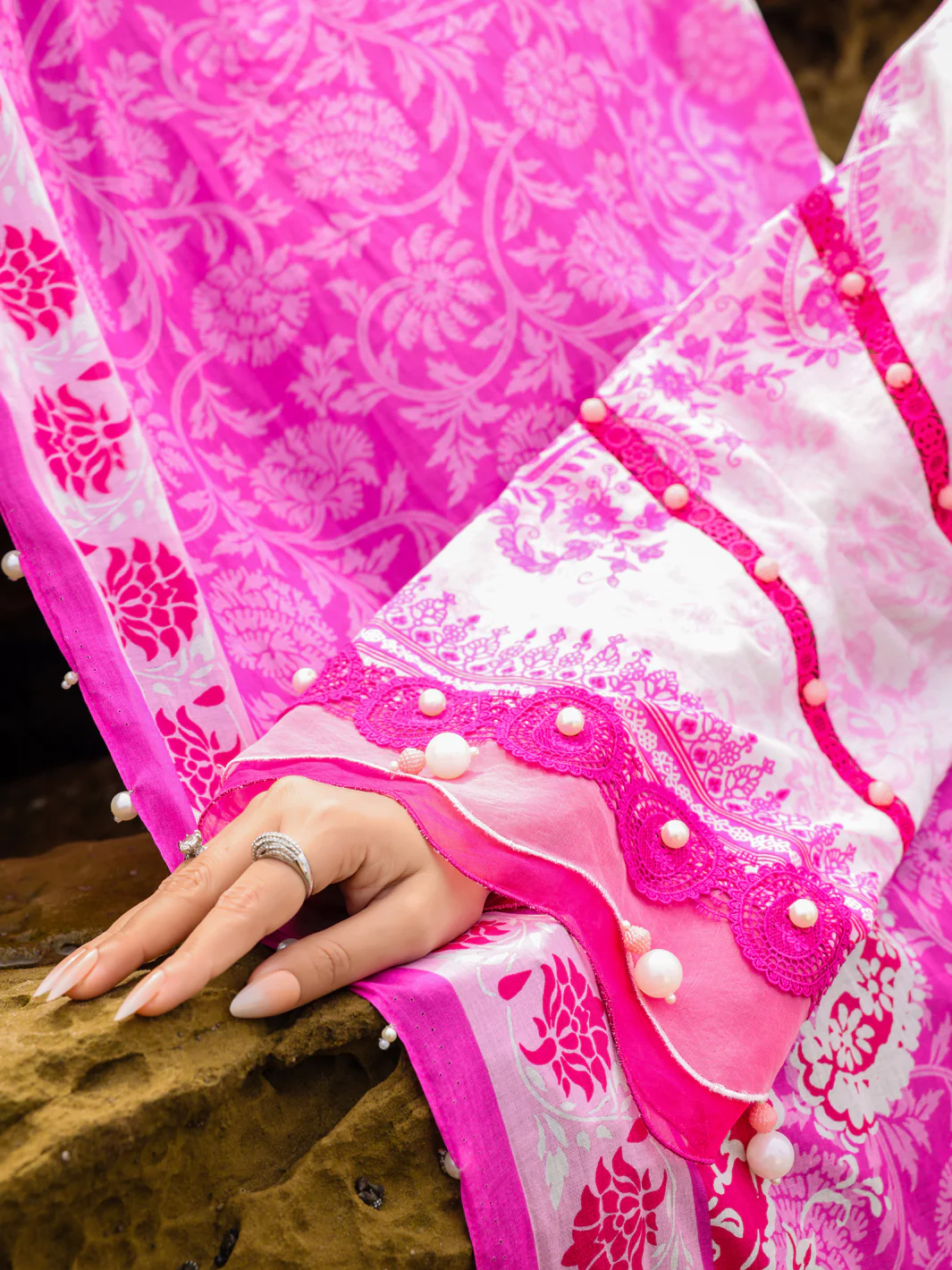 Pink Lawn 3 Piece Unstitched - ALP-3PS-2217 - Image 4
