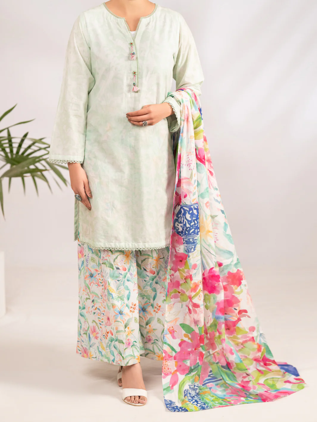 Multicolor Lawn 3Pc Stitched - ALP-3PS-2299