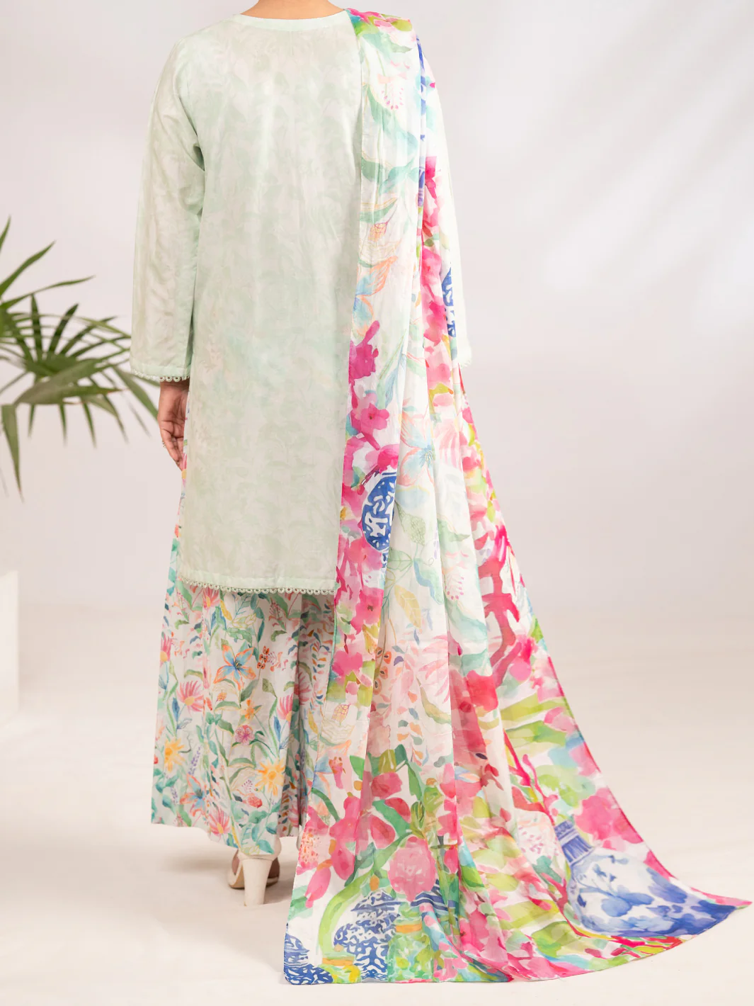 Multicolor Lawn 3Pc Stitched - ALP-3PS-2299 - Image 3