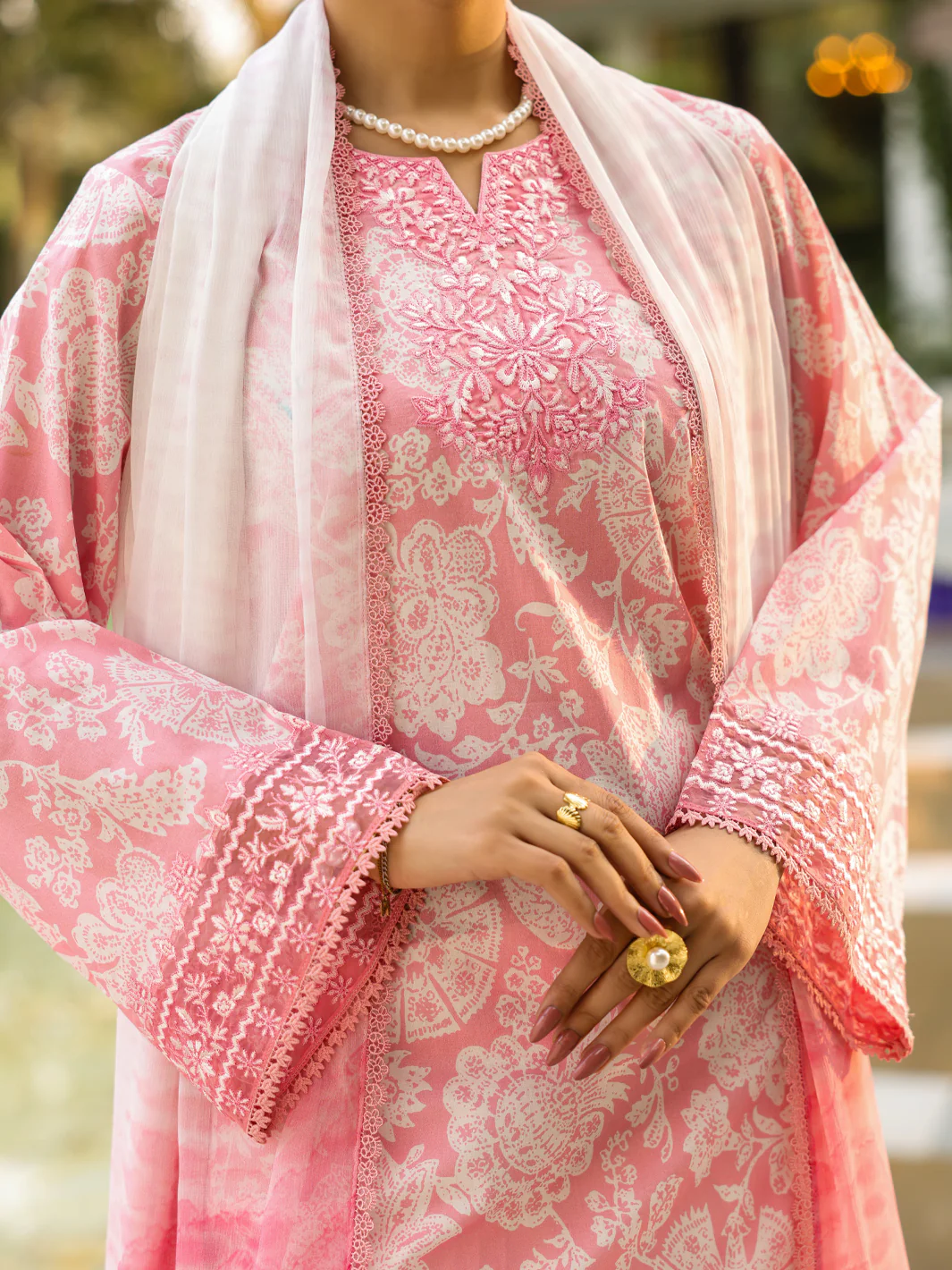 Pink Lawn 3Pc Unstitched - ALP-3PS-2405 - Image 5