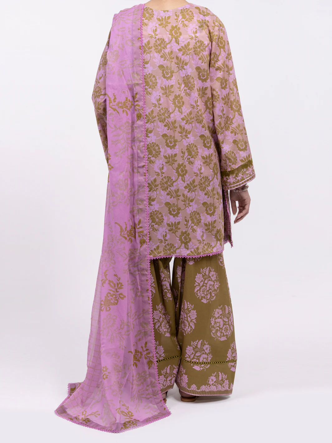 Pink Lawn 3Pc Unstitched - ALP-3PS-2409 - Image 3