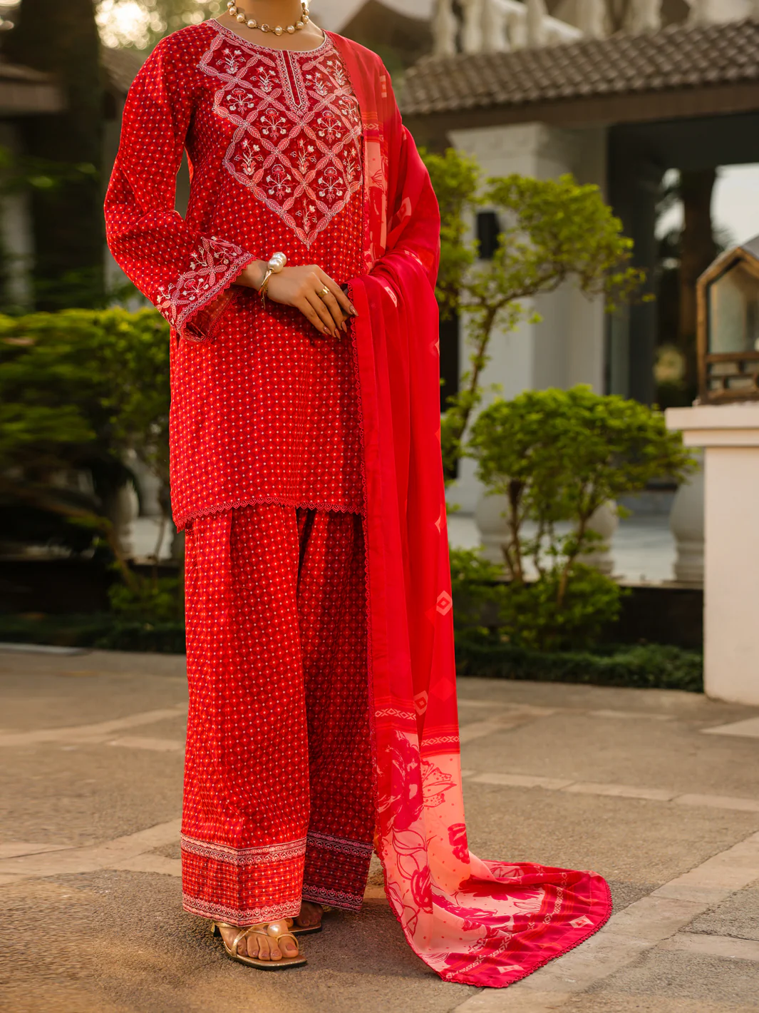 Fuchsia Lawn 3Pc Unstitched - ALP-3PS-2424 - Image 4