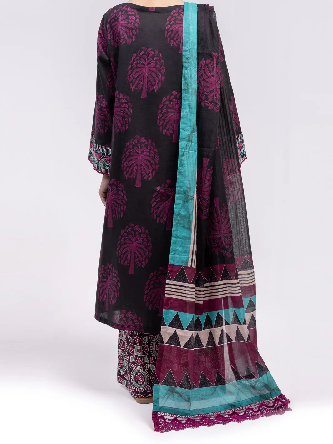 Fuchsia Lawn 3Pc Unstitched - ALP-3PS-2430 - Image 3