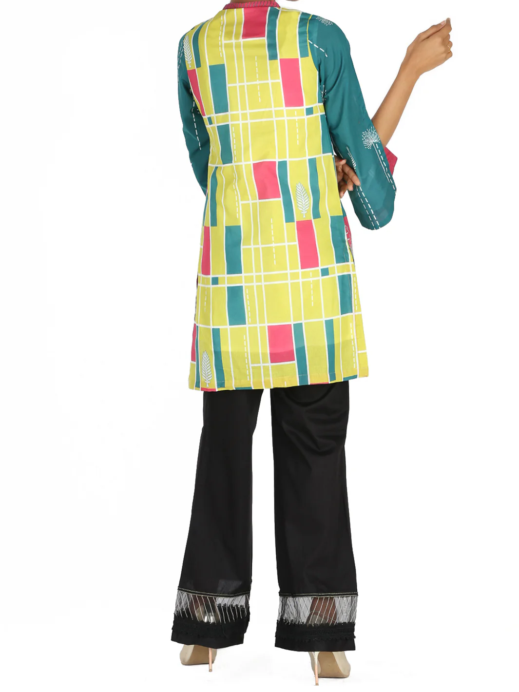 Fuschia Lawn Tunic - ALP-LK-1013A - Image 3