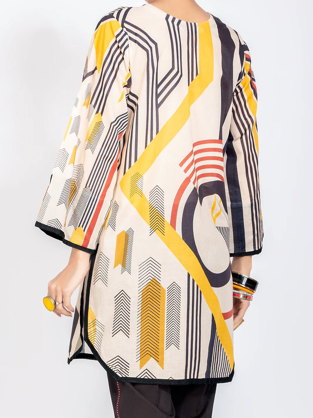 Beige Lawn Tunic - ALP-LK-1108 - Image 2