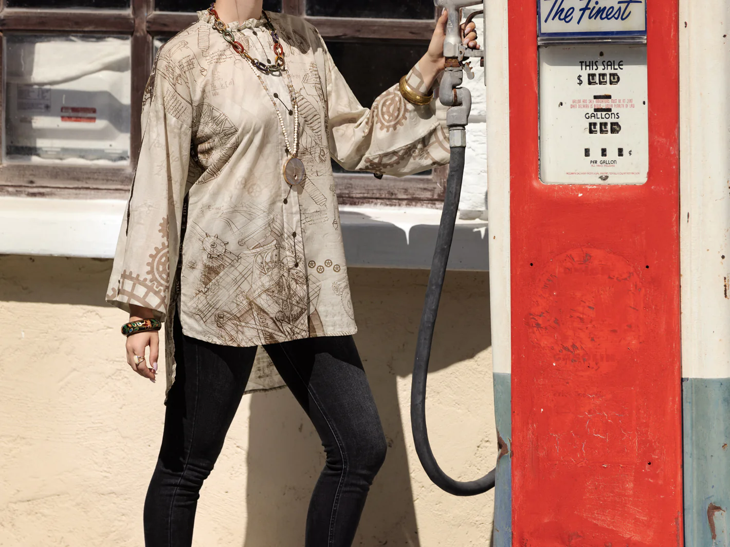 Beige Kurti - ALP-LK-1569 - Image 3