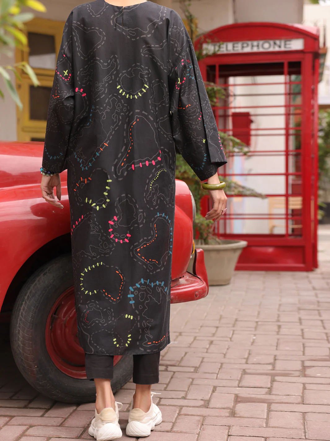 Black Kurti - ALP-LK-1710 - Image 2