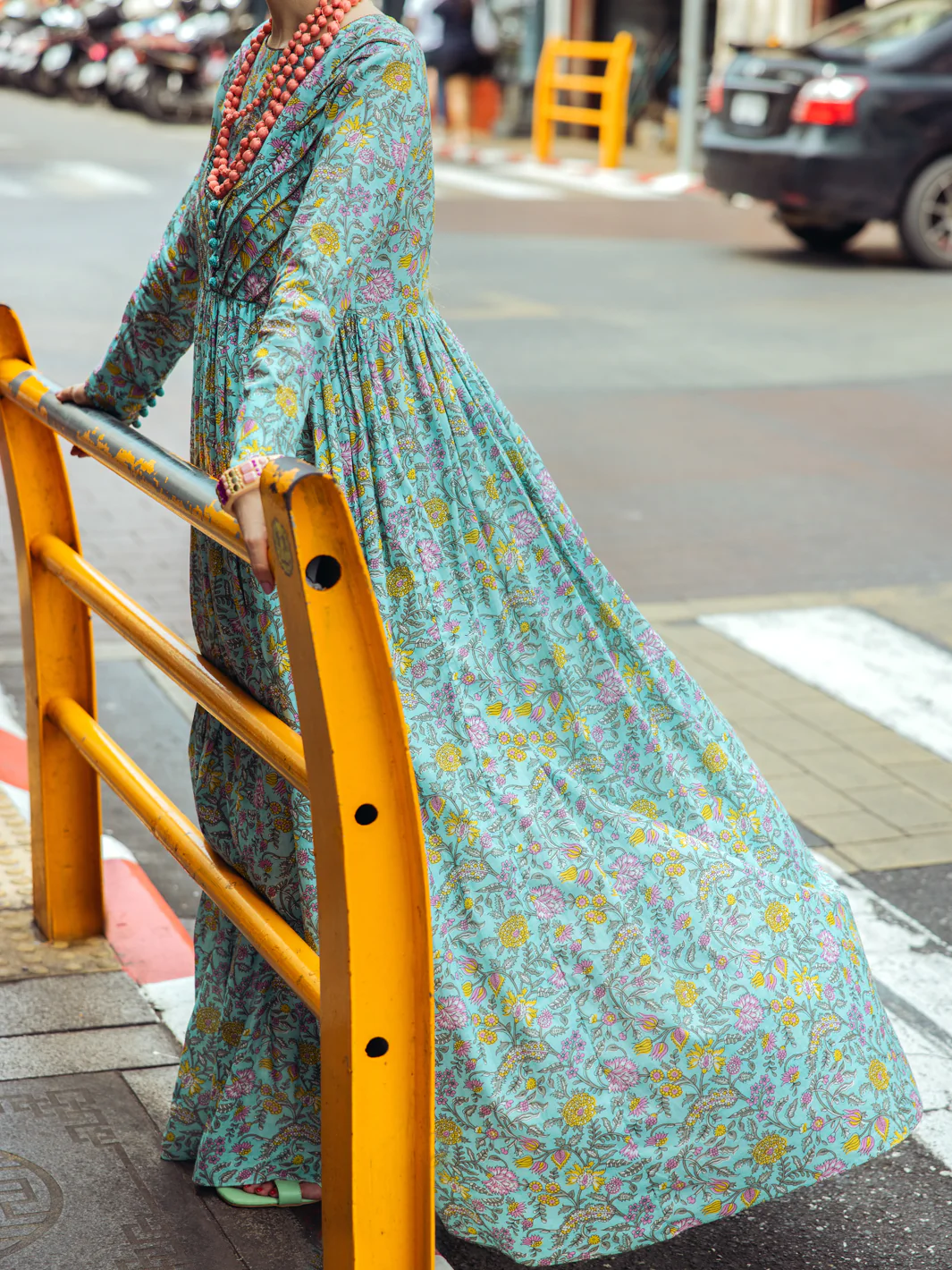 Aqua Blue Lawn Tunic - ALP-LK-1762 - Image 2