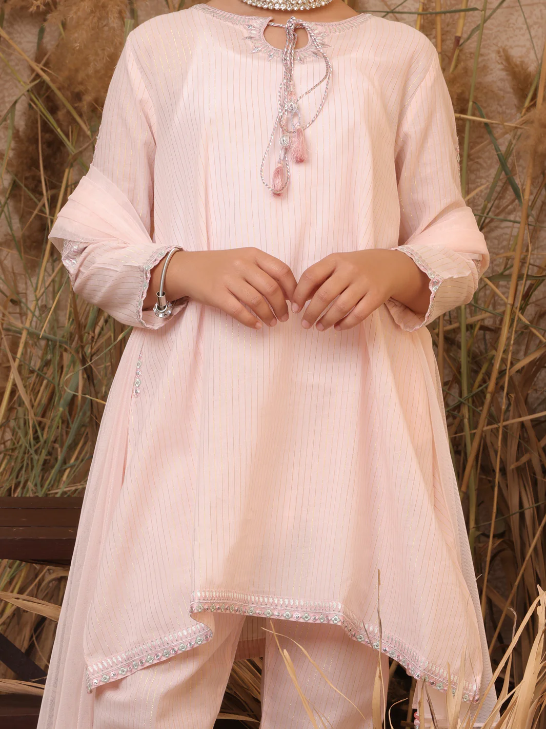 Light Pink 2 Piece Stitched - ALT-2PS-LKS-1026 - Image 3