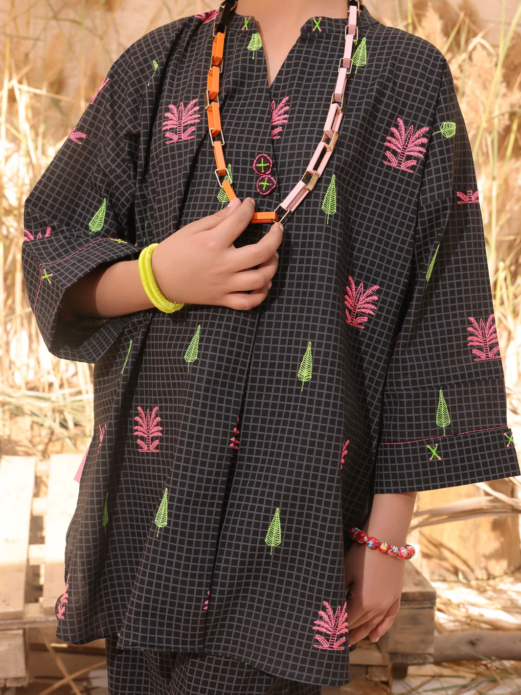 Black Lawn 2 Piece Stitched - ALT-2PS-LKS-1030 - Image 3