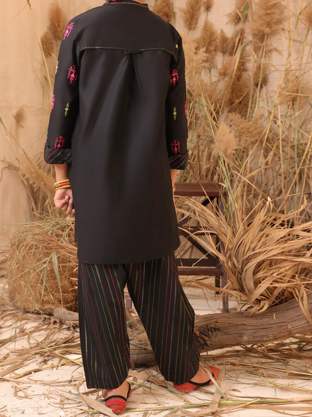 Black Lawn 2 Piece Stitched - ALT-2PS-LKS-1031 - Image 2