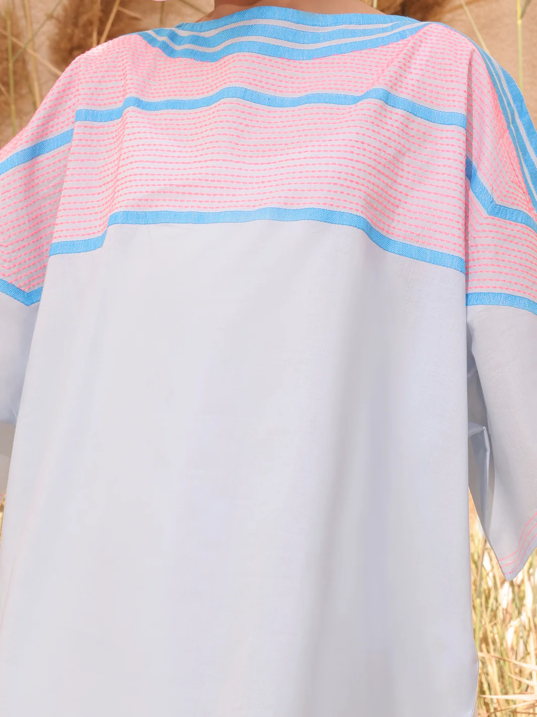 Ice Blue Dyed 2 Piece Stitched - ALT-2PS-LKS-1033 - Image 2
