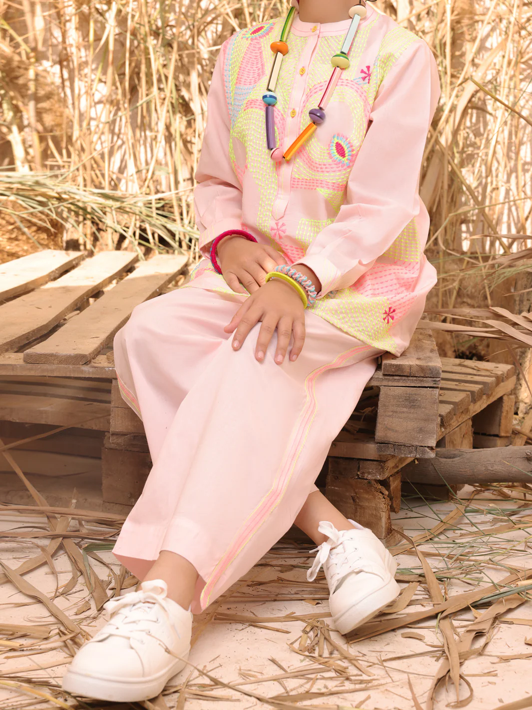 Light Pink Dyed 2 Piece Stitched - ALT-2PS-LKS-1034 - Image 3