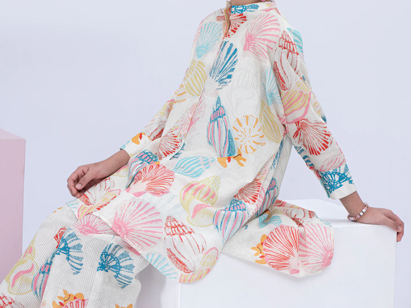 Multicolor Dobby Cotton 2 Piece Stitched - ALT-2PS-LKS-1054 - Image 3
