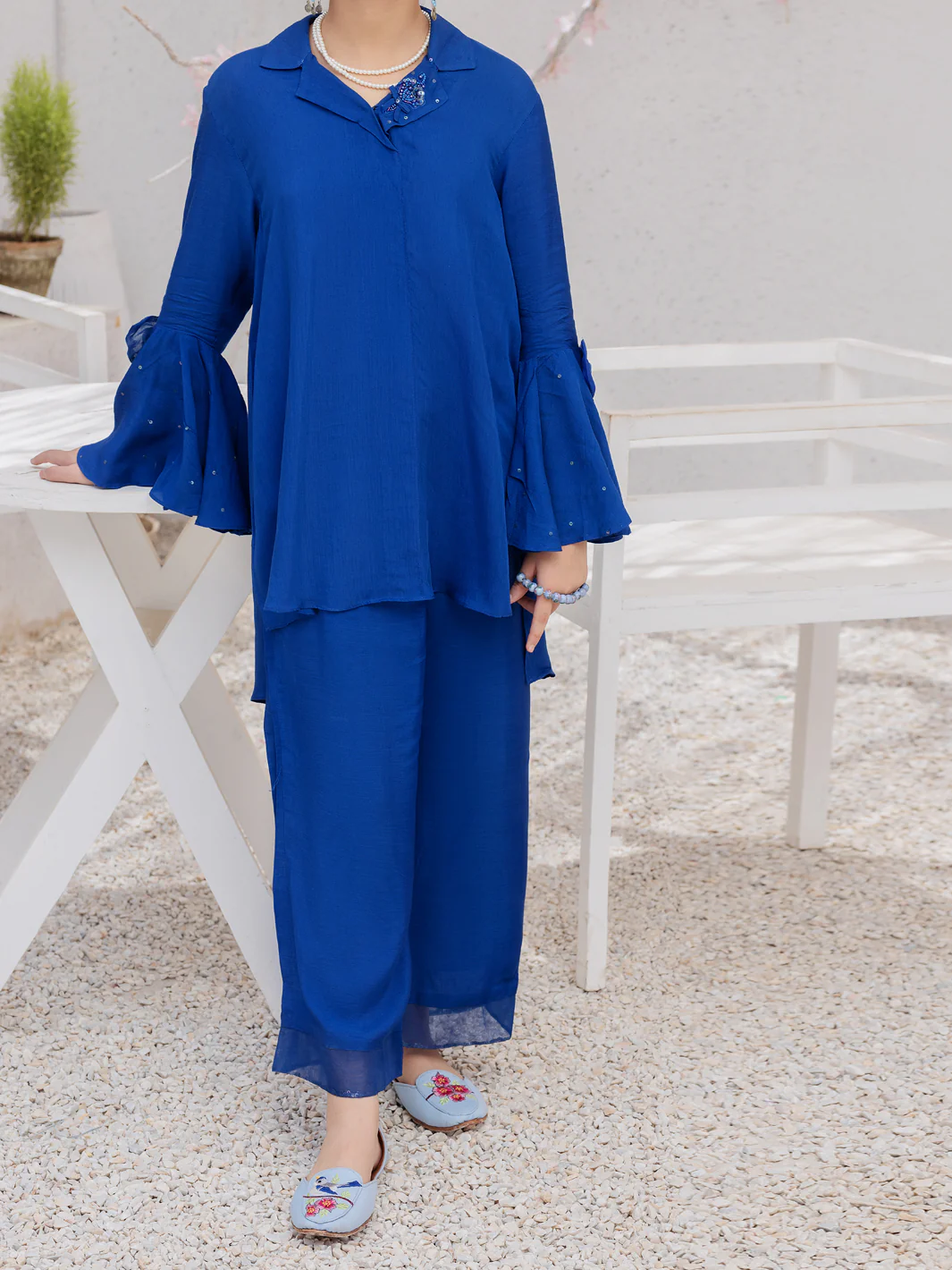 Blue Viscose 2 Piece Stitched - ALT-2PS-LKS-1070 - Image 4