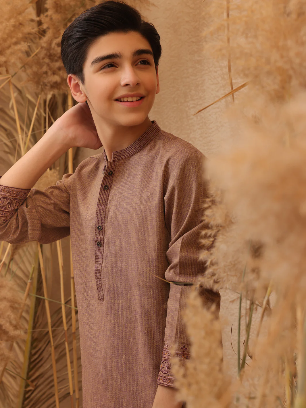 Brown Blended Kurta Trouser - ALT-KT-022 - Image 3