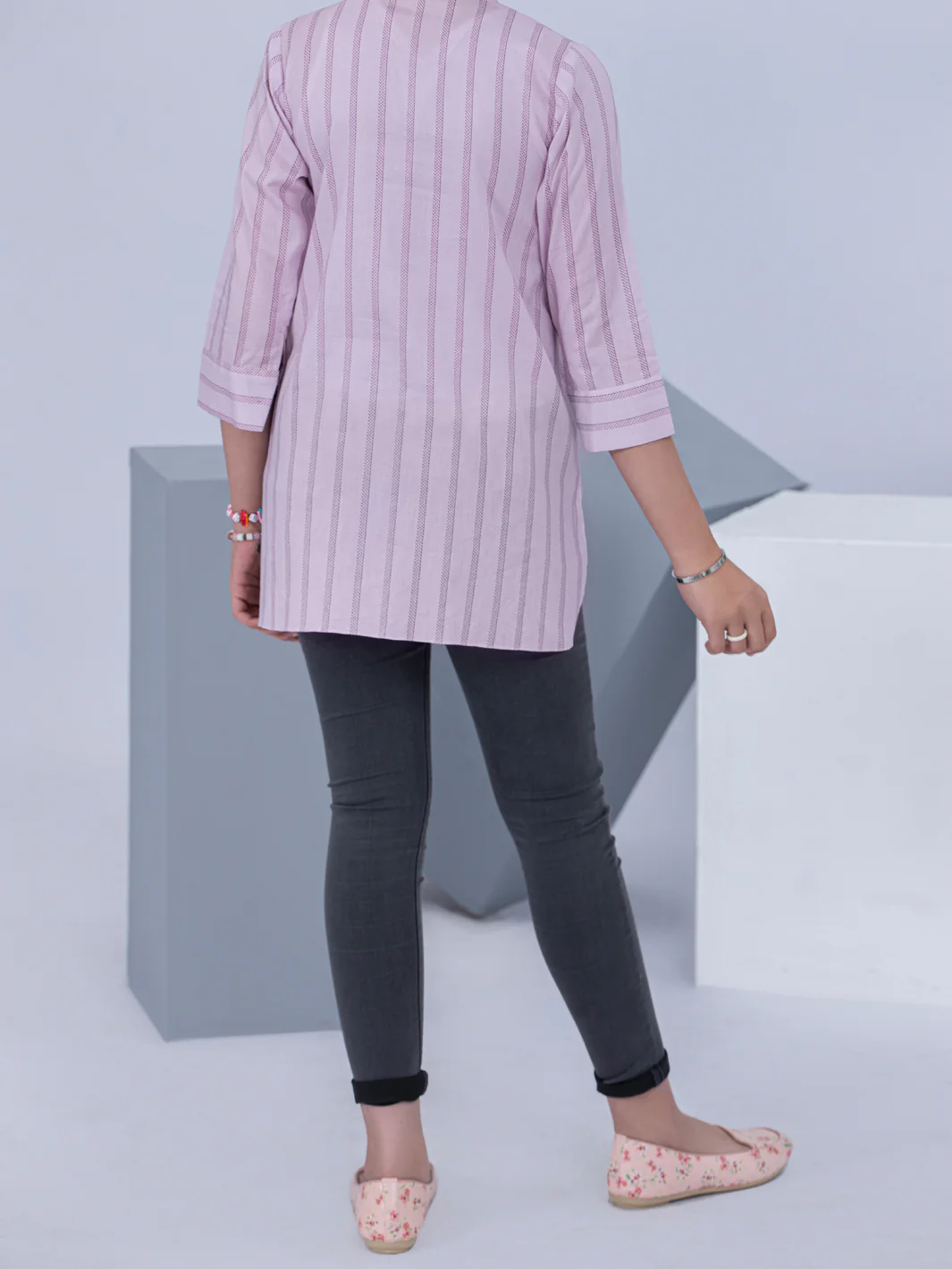 Light Purple Lawn Kurti - ALT-LK-1041 - Image 4