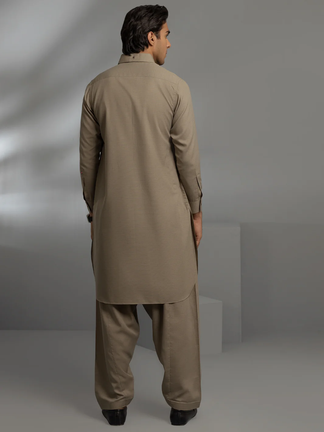 Green Blended Kameez Shalwar - ALWA-KS-361 - Image 4