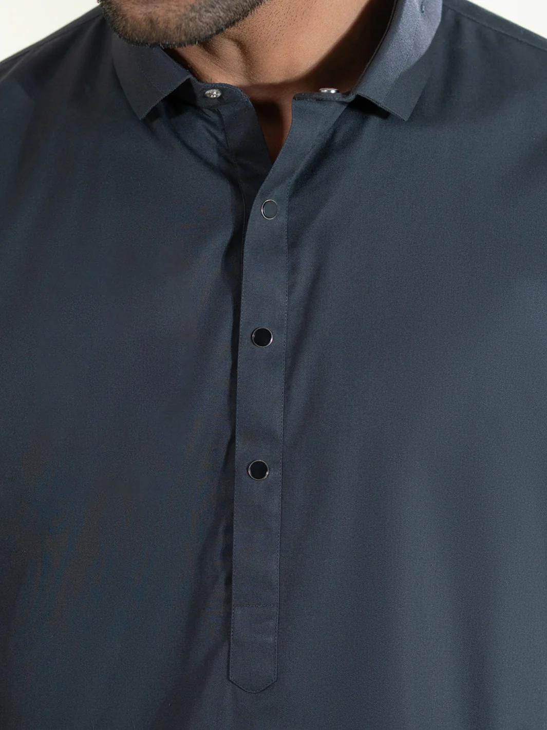 Charcoal Grey Kameez Shalwar - ALWA-KS-593 - Image 6