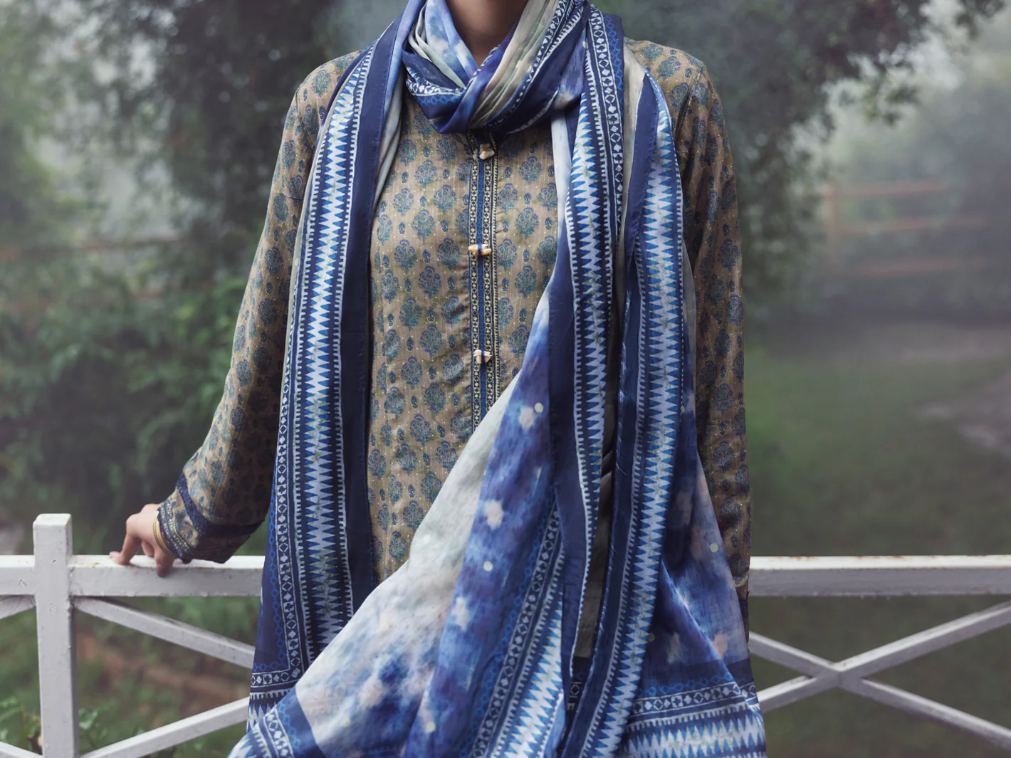 Sage Green Khaddar 2Pc Unstitched - AWP-2PS-LKD-838 - Image 5