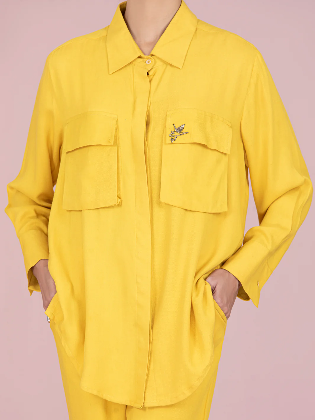 Yellow Rayon 2 Piece  Stitched - AWP-2PS-LKS-463 - Image 3