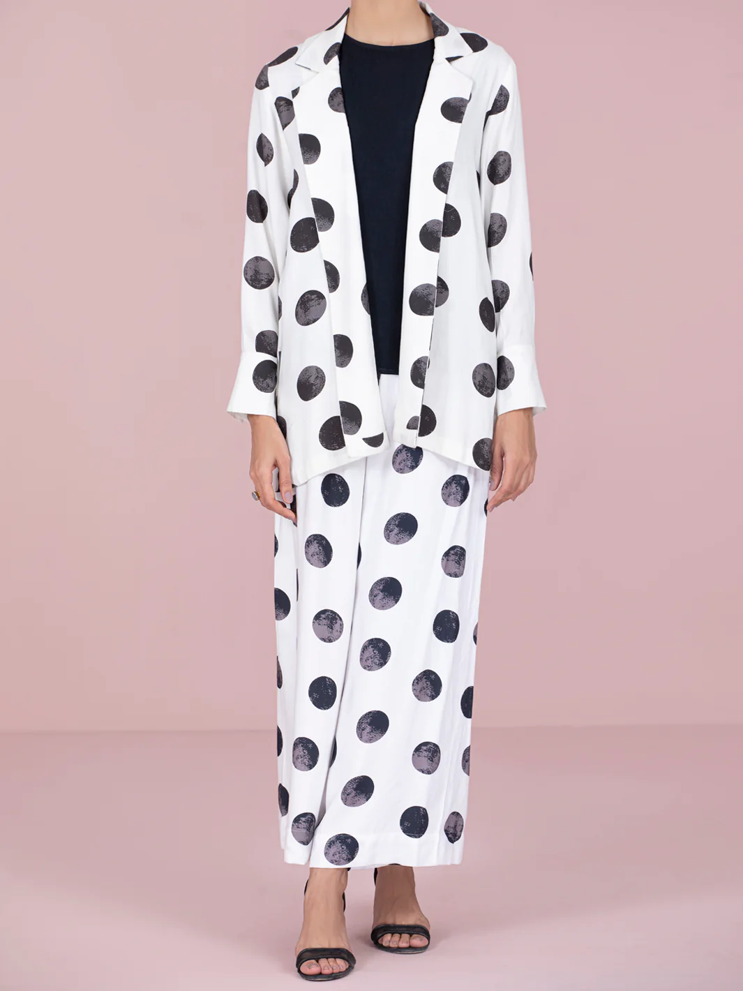 Black & White Viscose 2 Piece Stitched - AWP-2PS-LKS-465 - Image 4