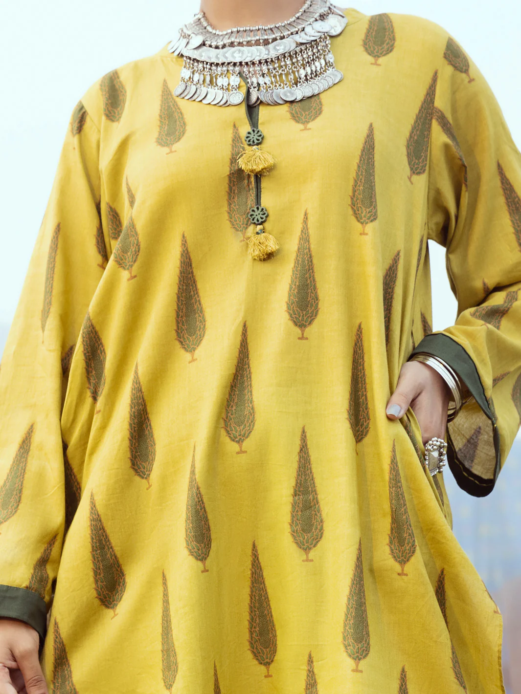 Lime Cambric 2 Piece Stitched - AWP-2PS-LKS-530 - Image 3