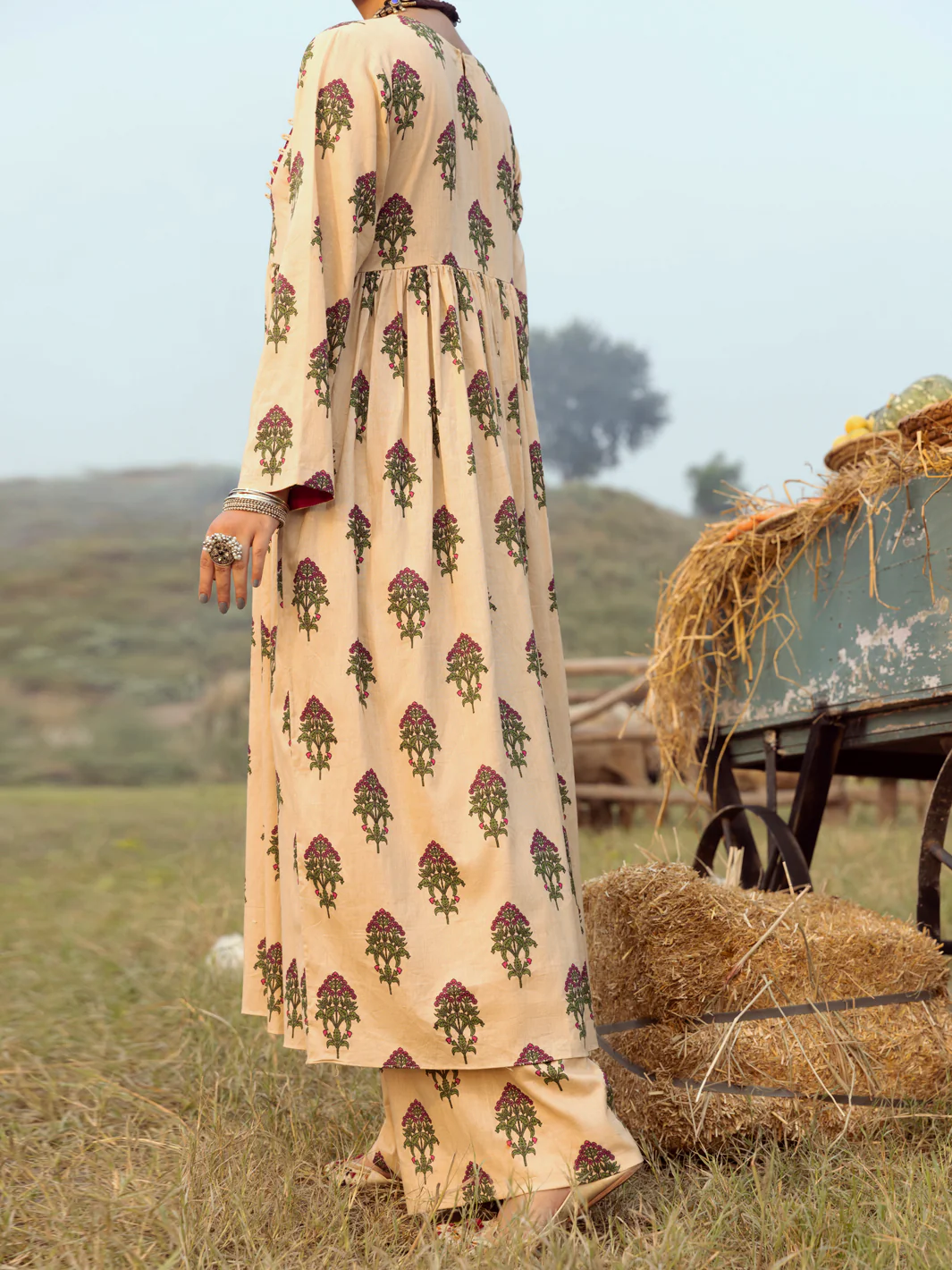 Beige Cambric 2 Piece Stitched - AWP-2PS-LKS-531 - Image 2