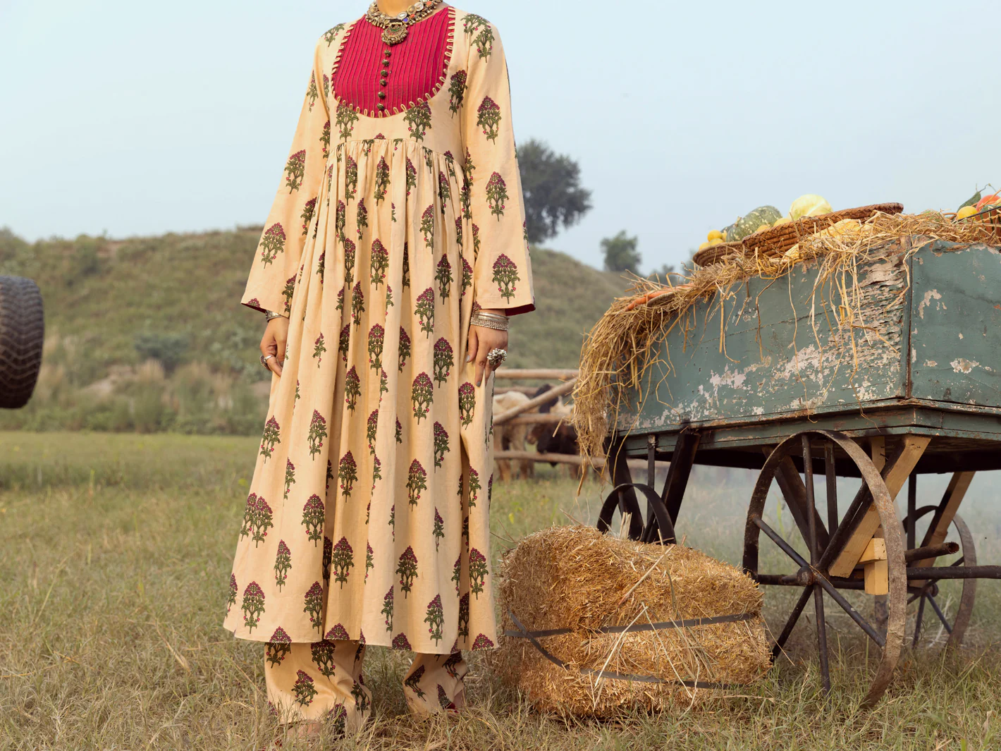 Beige Cambric 2 Piece Stitched - AWP-2PS-LKS-531 - Image 4