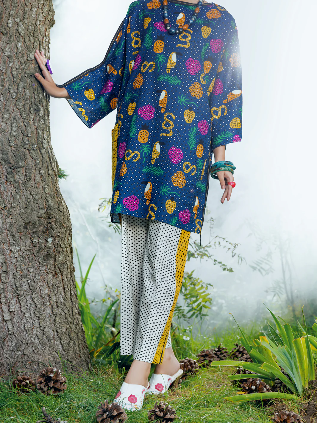 Teal Khaddar 2 Piece Stitched - AWP-2PS-LKS-610