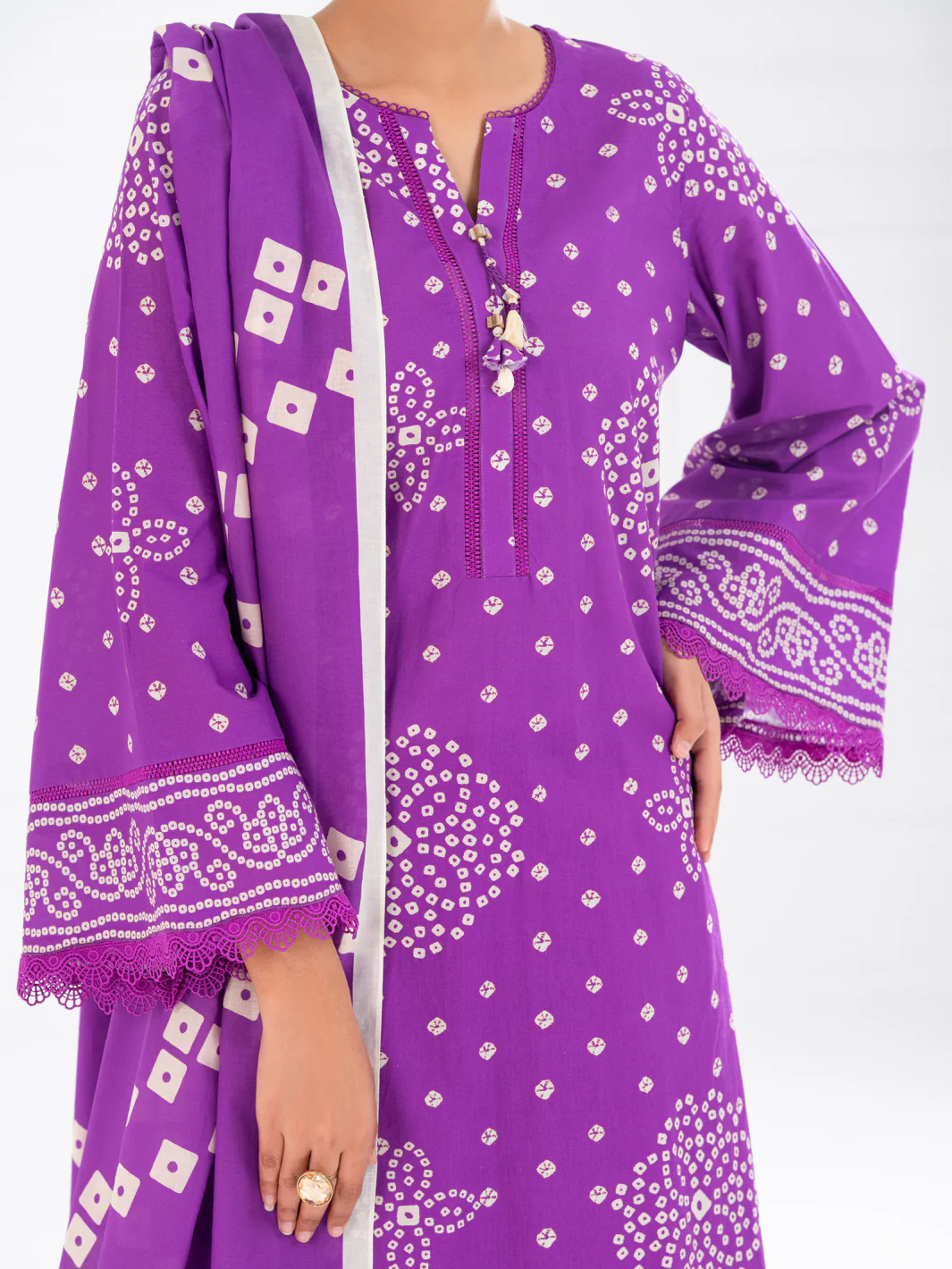 Light Purple Cambric 2Pc Unstitched - AWP-2PS-SLKD-UN-831 - Image 3