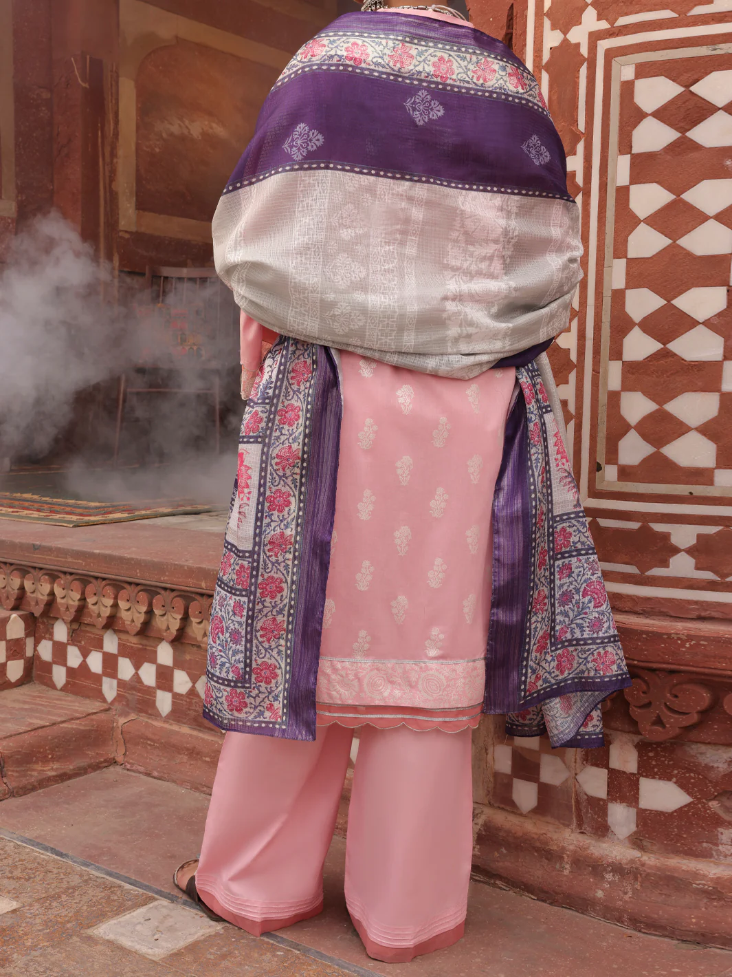 Pink Cambric 3 Piece Stitched - AWP-3PS-405 - Image 2