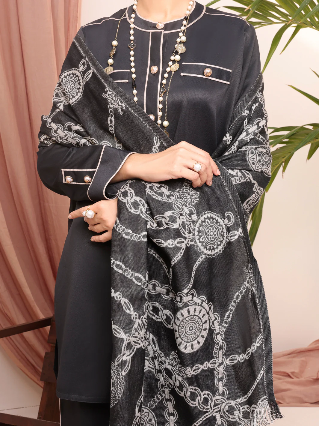 Black Twill 3 Piece Stitched - AWP-3PS-432 - Image 5