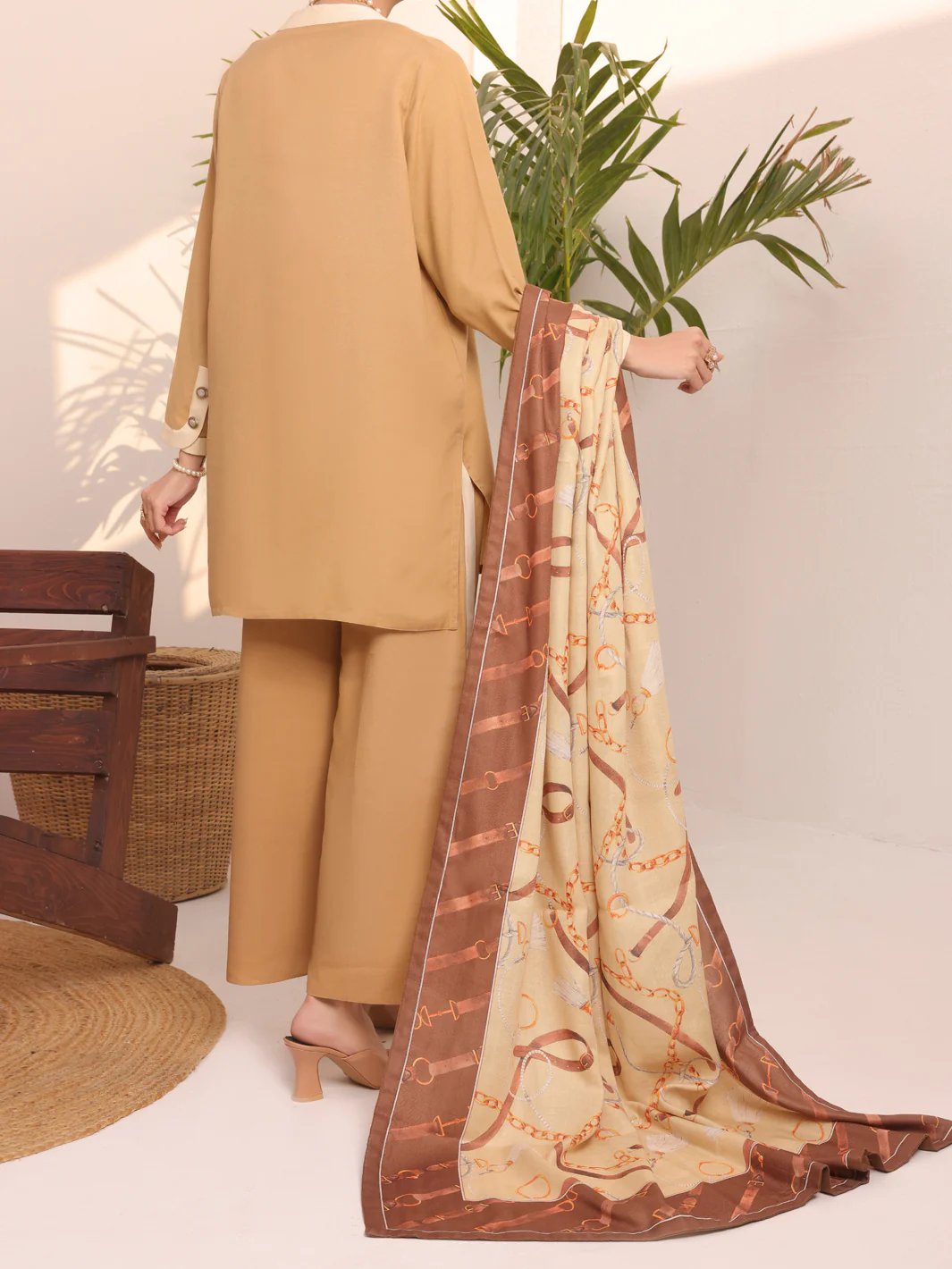 Khaki Twill 3 Piece Stitched - AWP-3PS-436 - Image 3