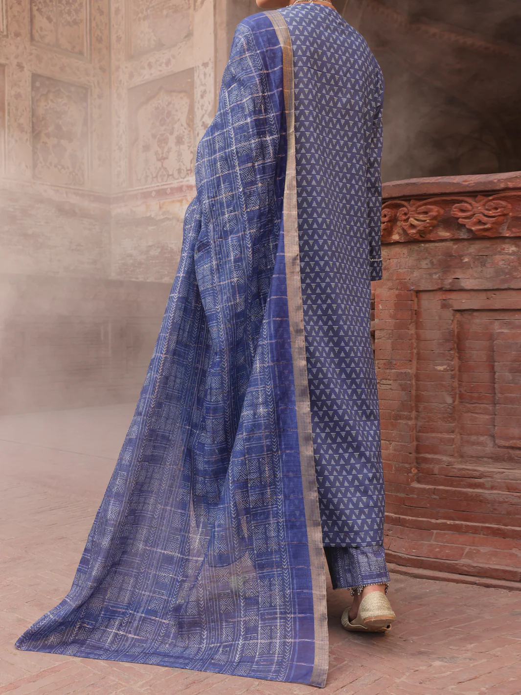 Blue Cambric Stitched 3 Piece - AWP-3PS-499 - Image 2