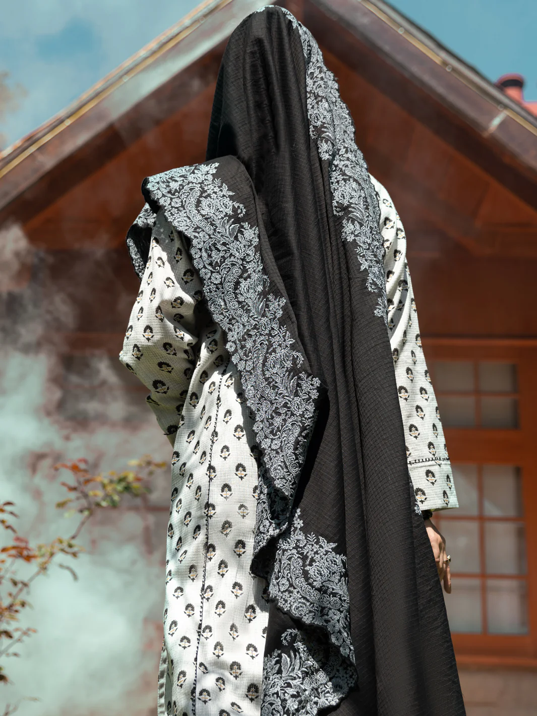 Grey Dobby Jacquard 3 Piece Stitched - AWP-3PS-583 - Image 2