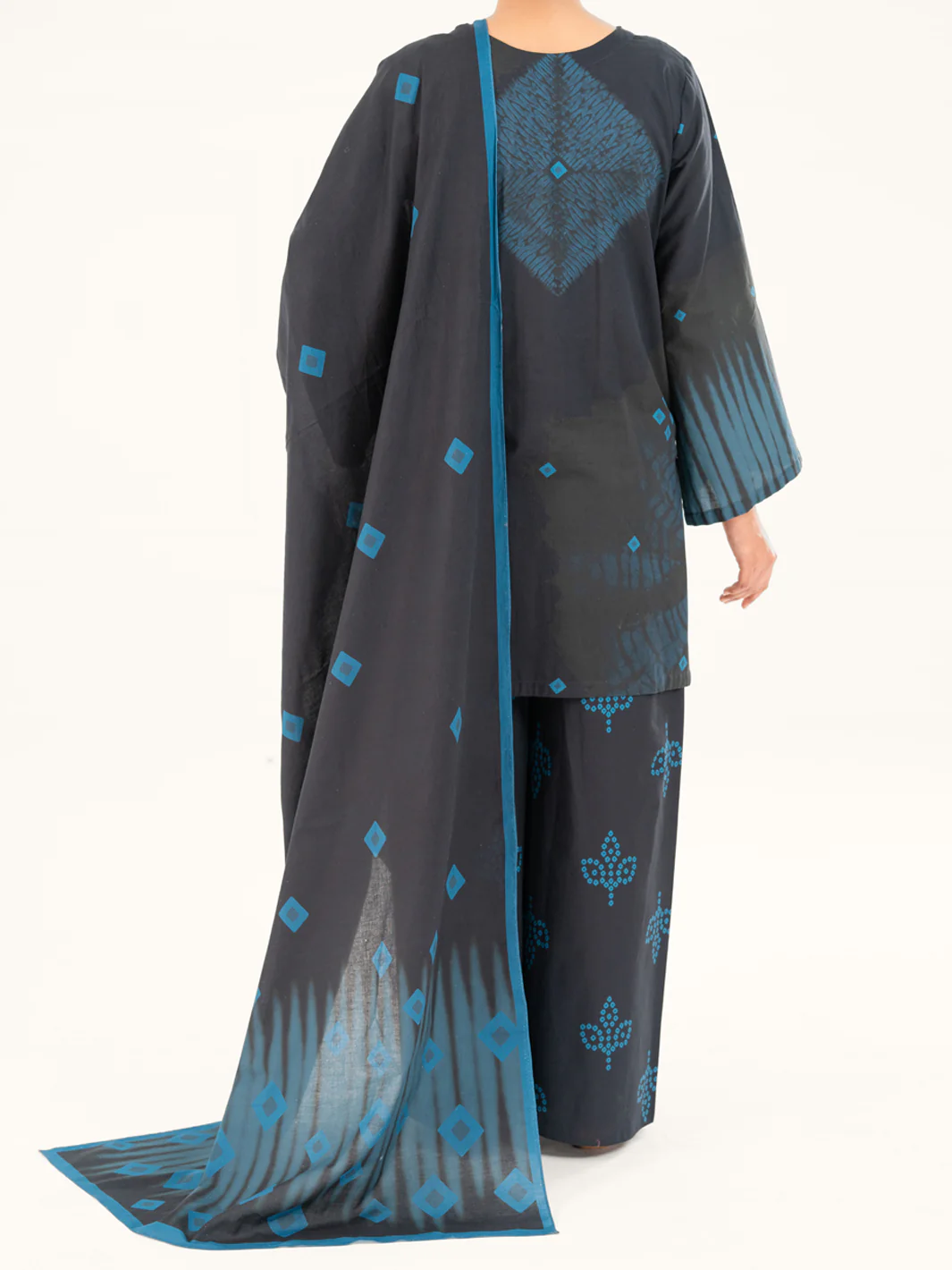 Blue Cambric 3Pc Stitched - AWP-3PS-665B - Image 2