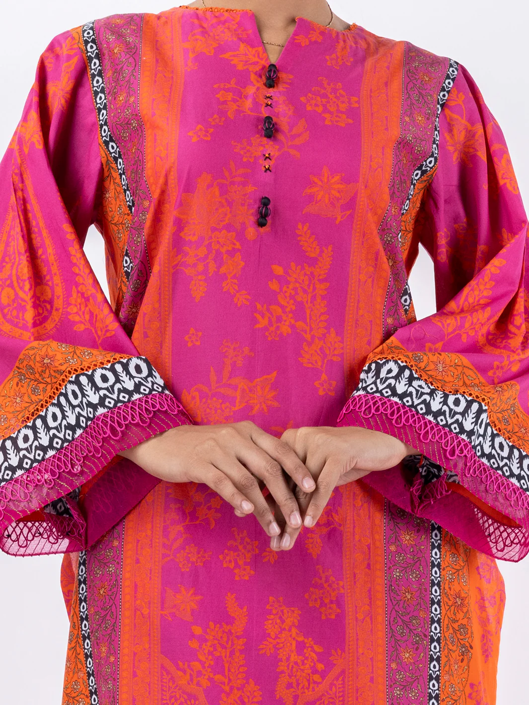 Fuchsia Cambric 3Pc Stitched - AWP-3PS-689 - Image 3