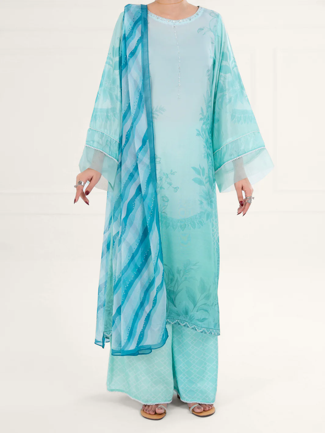 Ferozi Thai Silk 3Pc Stitched - AWP-3PS-783