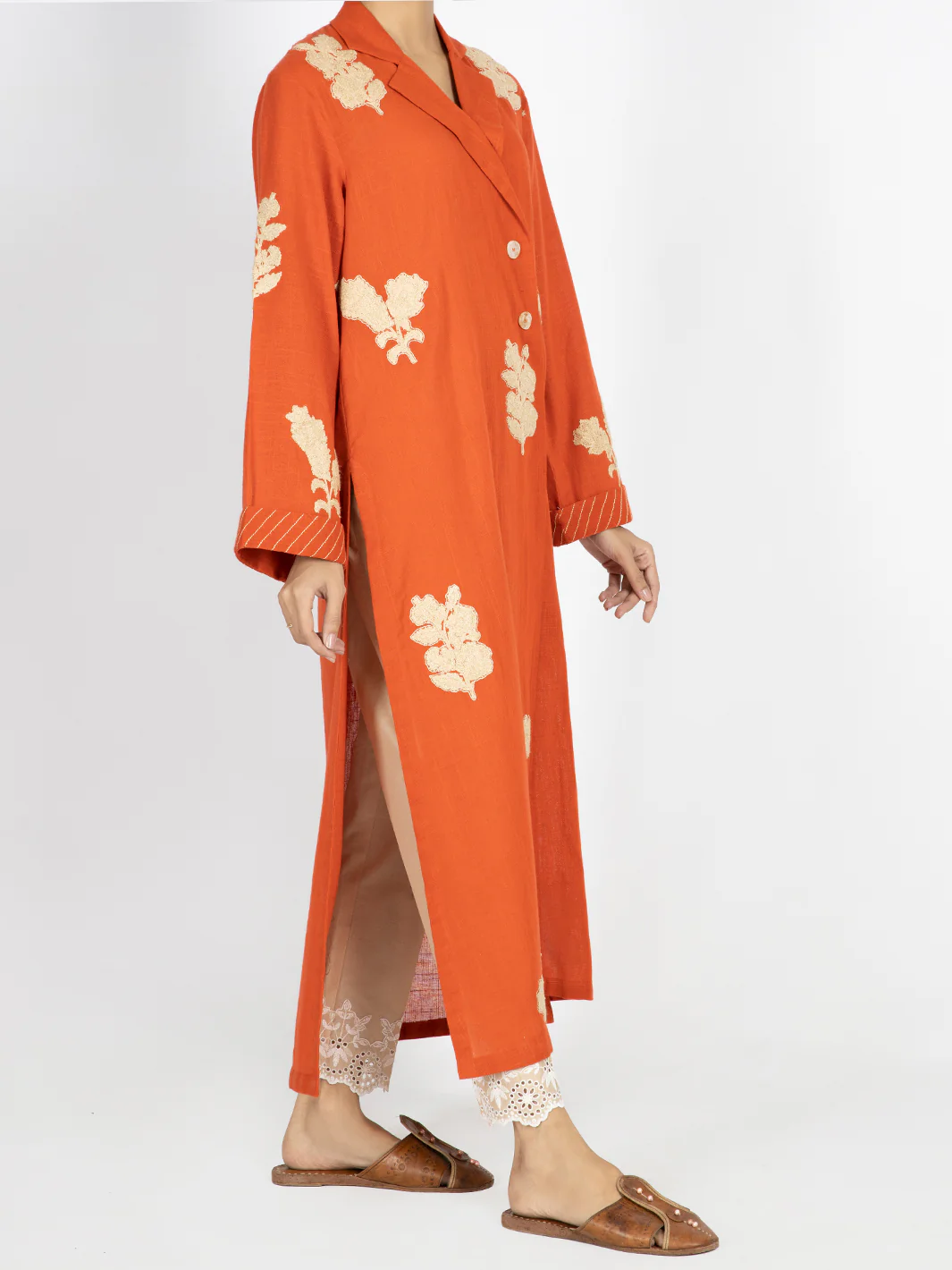 Orange Dobby Tunic - AWP-LK-458 - Image 4