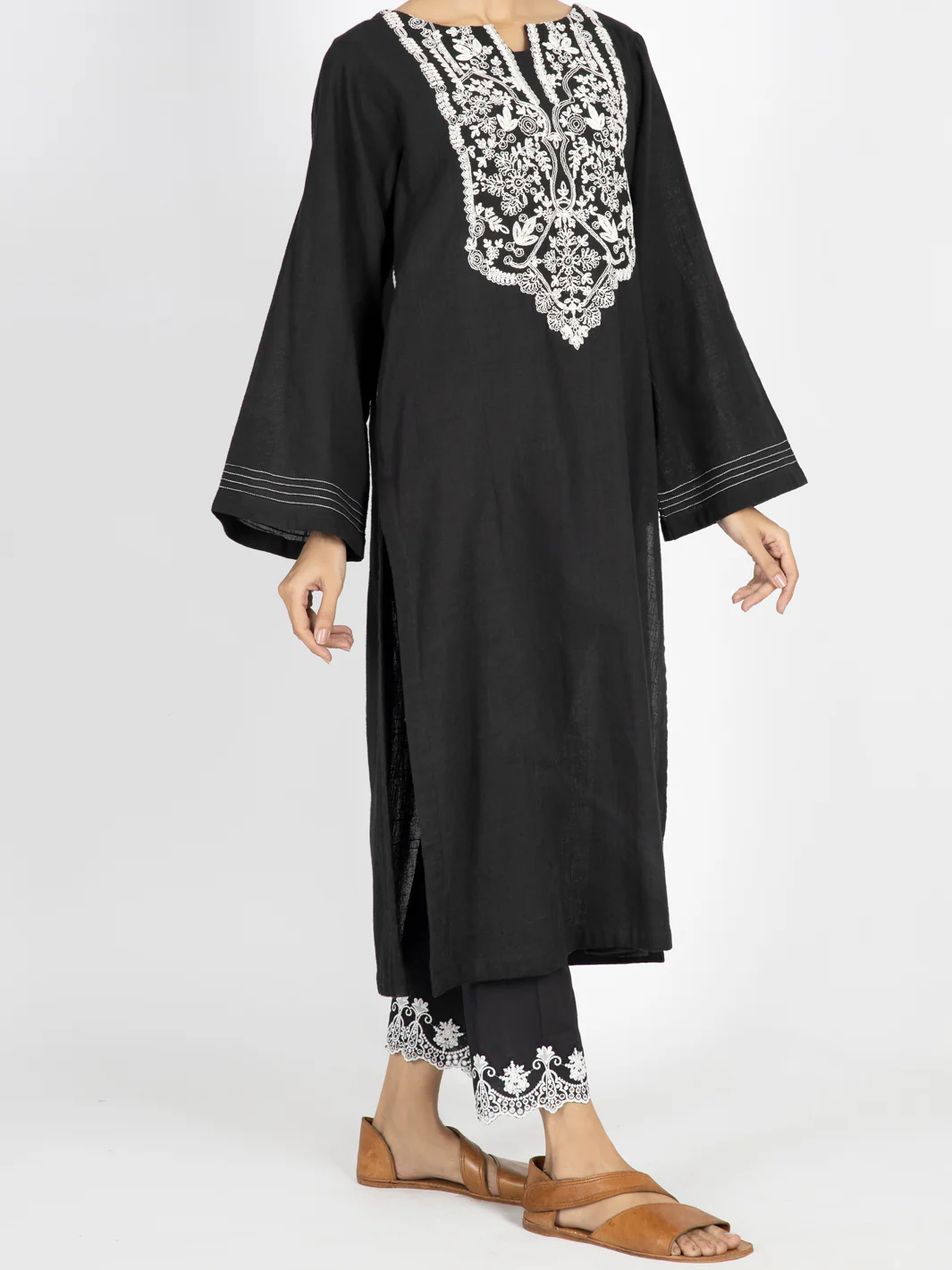Black Dobby Tunic - AWP-LK-459 - Image 4