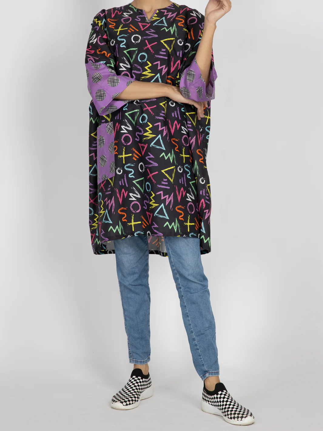 Multicolor Cambric Tunic - AWP-LK-475 - Image 4