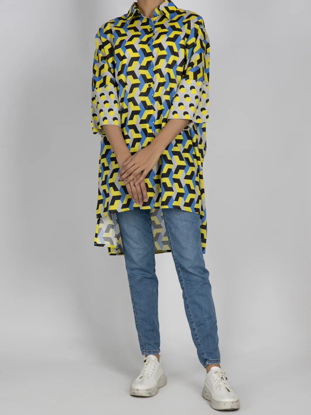 Multicolor Cambric Tunic - AWP-LK-476 - Image 3